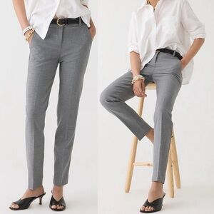 NWT J. Crew Cameron Four Season Stretch Slim Trouser Dress Pants Career Gray 6